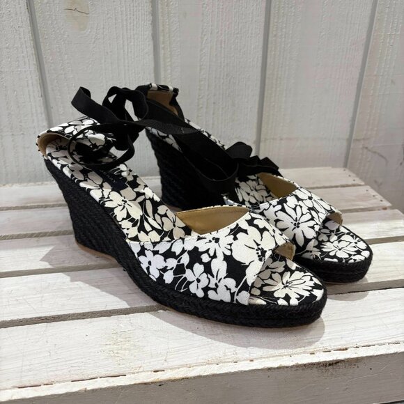 Burberry Floral Espadrille Sandals - Size 40 - Picture 1 of 8